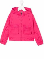 Moncler Enfant imperméable léger à capuche - Rose