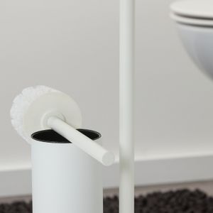 Toiletbutler - Toiletrolhouder / Toiletborstel met houder vrijstaand Sealskin Brix Wit