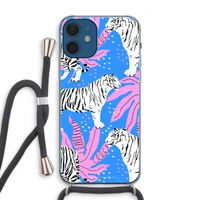 Tijger: iPhone 12 Transparant Hoesje met koord