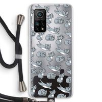 Poezen: Xiaomi Mi 10T 5G Transparant Hoesje met koord