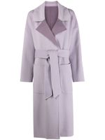 Calvin Klein Df wool reversible wrap-coat - Violet