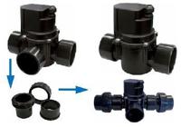 Xclear automatische 3-weg kraan 63mm 230VAC