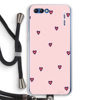 Hartjes: Honor 10 Transparant Hoesje met koord