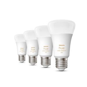 Philips Lighting Hue LED-lamp (4 stuks) 871951432828000 Energielabel: F (A - G) Hue White Ambiance E27 Viererpack 4x570lm 60W E27 9 W Warmwit tot koudwit