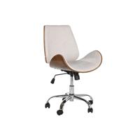 Bureaustoel Home ESPRIT Bruin Beige Zilverkleurig