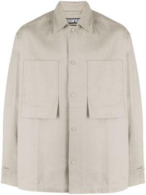 Spoonyard chemise oversize à logo brodé - Tons neutres
