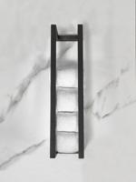 Handdoek rek Wiesbaden Loft | 50 cm | Wandmontage | Staal | Vierkant | Zwart mat