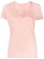 Zadig&Voltaire t-shirt en dentelle fleurie - Rose