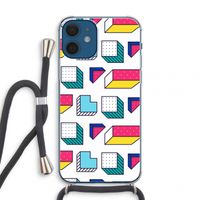 8-bit N°7: iPhone 12 mini Transparant Hoesje met koord