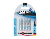 ANSMANN accu's "maxe" rechargeable bat. maxe micro 4 piec.800 mah
