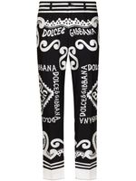 Dolce & Gabbana pantalon de jogging Marina à logo imprimé - Noir - thumbnail