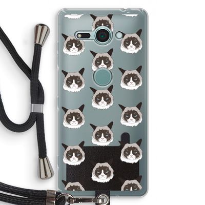 It's a Purrr Case: Sony Xperia XZ2 Compact Transparant Hoesje met koord