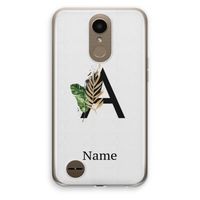 Charcoal Flora: LG K10 (2017) Transparant Hoesje