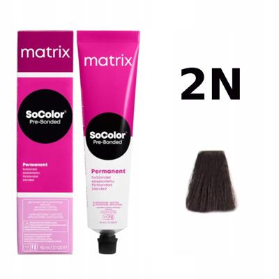 Matrix - SoColor Pre-Bonded - 2N/2.0 Zwart Natuur Bruin - 90ml