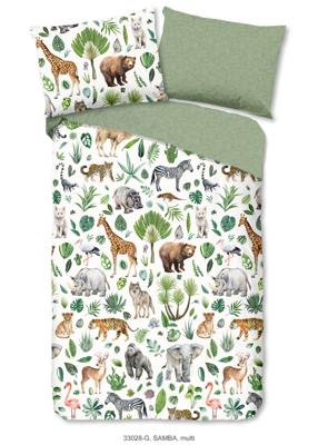 Good Morning Kinderdekbedovertrek "Afrikaanse dieren / big five" - Multi - (140x200 cm) - Katoen Good Morning Kinderdekbedovertrek "Afrikaanse dieren / big five" - Multi - (140x200 cm) - Katoen