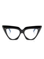 Cutler & Gross lunettes de vue 1407 à monture papillon - Noir