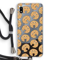 Croissant: Samsung Galaxy A10 Transparant Hoesje met koord
