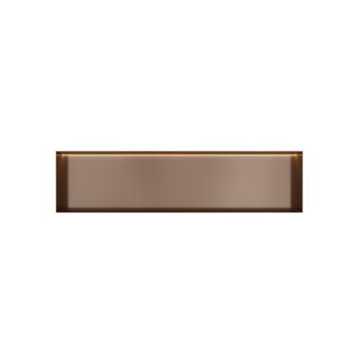 Hotbath &MORE Inbouwbox of inbouwnis - 30x120x10 - frameless + LED - Tuscan bronze BOX120FLTB