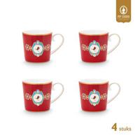 Pip Studio Mokken - Love Birds Medallion - Rood - 150ml - thumbnail