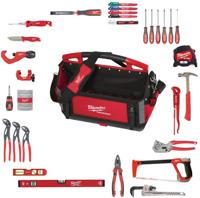 Milwaukee loodgieterset | in packout 50 cm tote toolbag | 38-delig - 4932501191