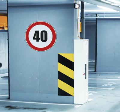 Sticker snelheidslimiet verkeersbord