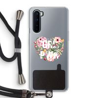 GRL PWR Flower: OnePlus Nord Transparant Hoesje met koord