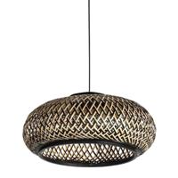 Steinhauer HanglampHaloSwap met rotan kap Ø 50cm - 4296ZW