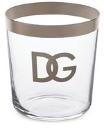 Dolce & Gabbana set de deux verres à logo imprimé - Blanc