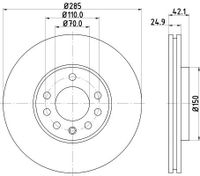 Remschijf 8DD355127841