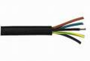 Rubberkabel H07RN-F 5 x 6,0mm kleur zwart (1 meter)