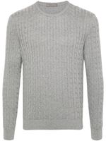 Corneliani pull en maille torsadée - Gris - thumbnail