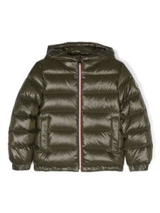 Moncler Enfant doudoune à patch logo - Vert