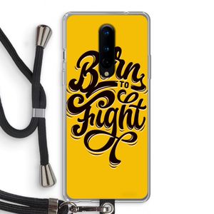 Born to Fight: OnePlus 8 Transparant Hoesje met koord