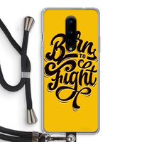 Born to Fight: OnePlus 8 Transparant Hoesje met koord
