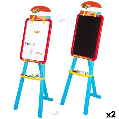 Dubbelzijdig krijtbord Colorbaby 36 x 115 x 42 cm 2 Stuks