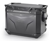 GIVI OBKEV48 Trekker Outback EVO Smart, Topkoffers en zijkoffers voor de moto, Zwart Aluminium Links 48l
