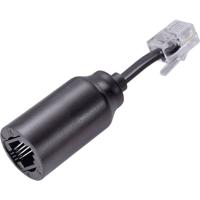 Renkforce Snoerontwarder Adapter [1x RJ10-stekker 4p4c - 1x RJ10-bus 4p4c] 3.00 cm Zwart - thumbnail