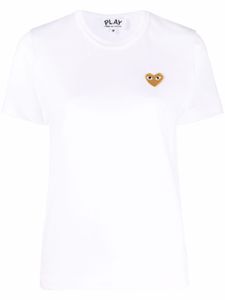 Comme Des Garçons Play t-shirt à cœur brodé - Blanc