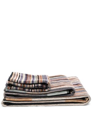 Missoni Home lot de 3 serviettes de bain Jazz - Marron