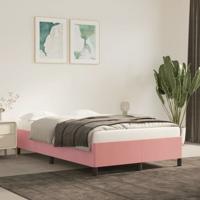 Bedframe fluweel roze 120x200 cm