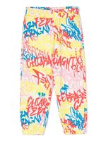 Chiara Ferragni Kids pantalon de ski à imprimé graffiti - Jaune