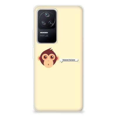 Xiaomi Poco F4 Telefoonhoesje met Naam Monkey Xiaomi Poco F4 Telefoonhoesje met Naam Monkey