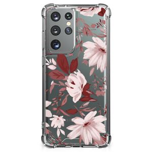 Back Cover Samsung Galaxy S21 Ultra Watercolor Flowers