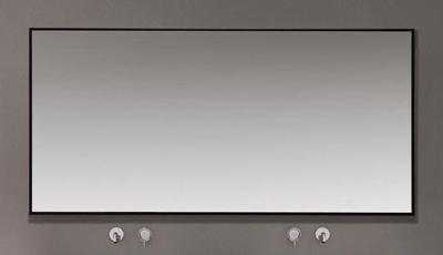 Reno omlijsting aluminium zwarte spiegel 120x60