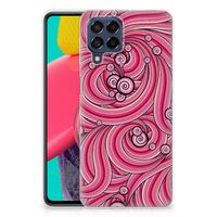 Samsung Galaxy M53 Hoesje maken Swirl Pink