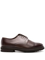 Henderson Baracco leather oxford shoes - Marron