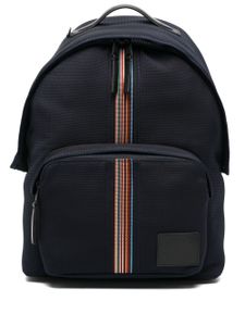 Paul Smith sac à dos rayé à patch logo - Bleu