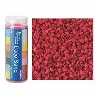 3x busjes grof decoratie zand/kiezels bordeaux rood 500 gram