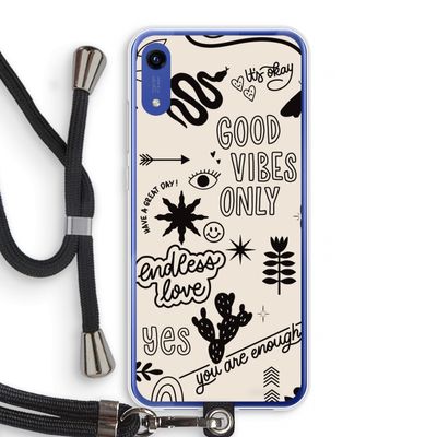Good vibes: Honor Play 8A Transparant Hoesje met koord