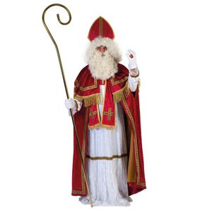 5-delige Sinterklaas kostuum set polyester met mijter voor volwassenen One size  -